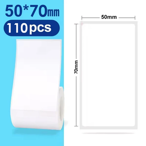 Zuidid Phomemo Lamine Termal Etiket 50X70mm 110 Adet - 15 Rulo - 3