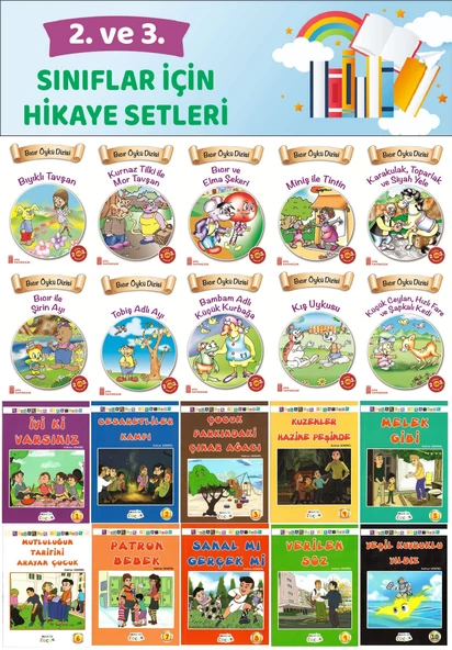 2.ve 3.Sınıflar İçin Hikaye Setleri 2 (20 Kitap) ürün görseli 1