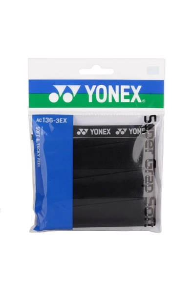 YONEX Ac 136 Super Grap Soft 3'lü Siyah