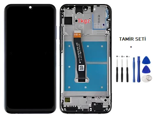 Tkgz - Honor 20 LİTE Lcd Ekran Dokunmatik -A- Kalite ÇITALI + TAMİR SETİ