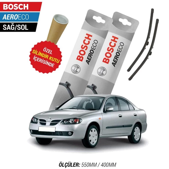 Nissan Almera 2002  Silecek Takımı Bosch Aeroeco - 3