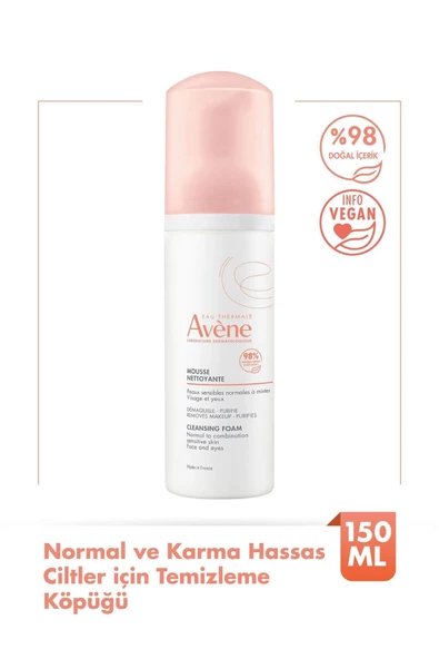 Avene Mousse Nettoyant Cleansing Foam 150 ml Temizleme Köpüğü