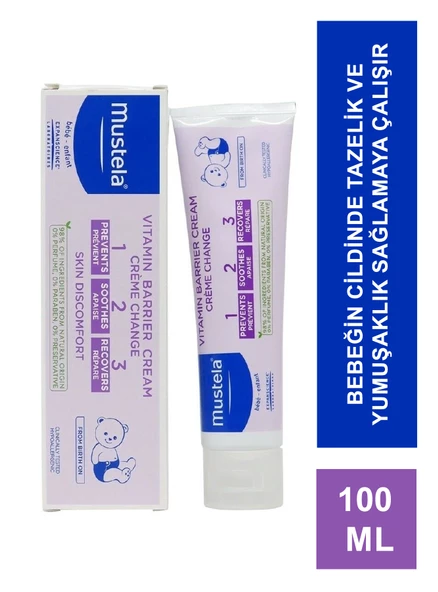 Mustela Vitamin Barrier 1-2-3 100 ml Pişik Kremi