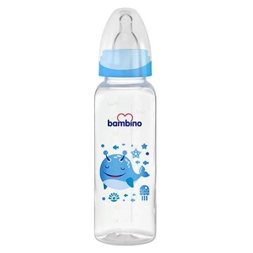 Bambino Klasik PP Biberon 0-6 Ay 250 ml - B019 -Mavi Mavi