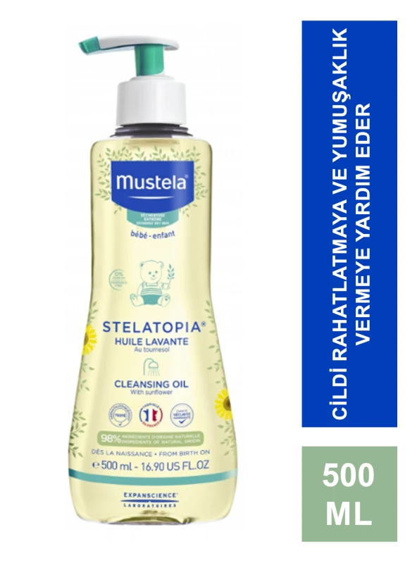 Mustela Stelatopia Cleansing Oil 500 ml Temizleme Yağı (S.K.T 05-2026)