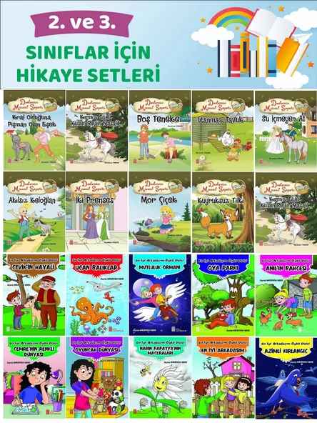 2.ve 3.Sınıflar İçin Hikaye Setleri 3 (20 Kitap)