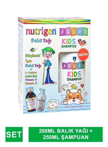 Nutrigen Balık Yağı 200 ml - Aquas Kids Şampuan Hediye -