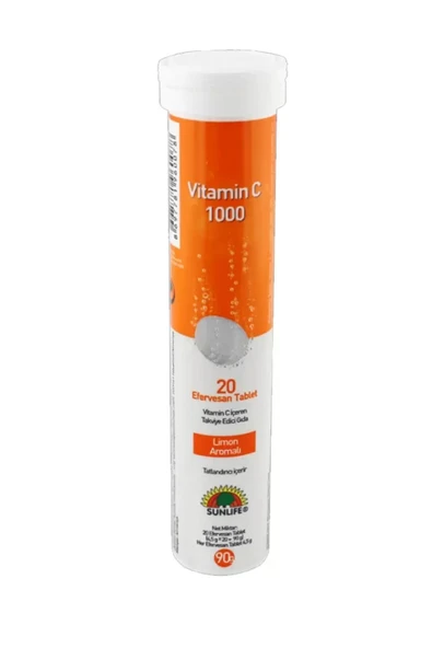 Sunlife Vitamin C 1000mg Efervesan 20 Tablet