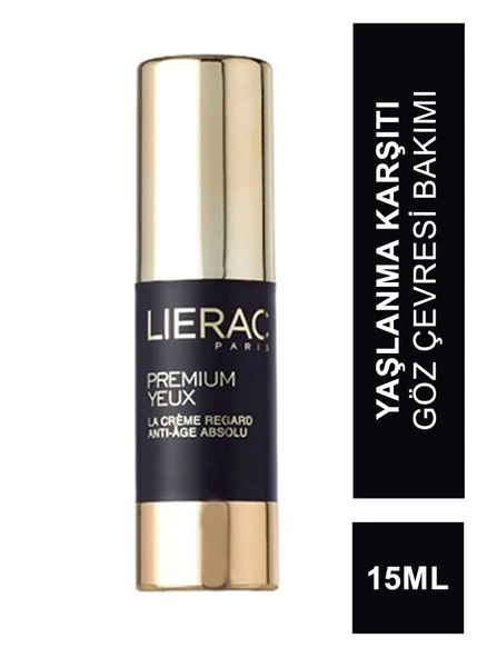 Lierac Premium The Eye Cream 15ml Tüm Cilt Tipleri İçin Yaşlanma Karşıtı Global Göz Çevresi Bakımı