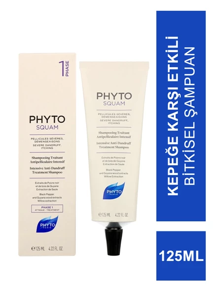 Phyto Phytosquam Intense 125ml Kepeğe Karşı Etkili Yoğun Düzenleyici Şampuanı