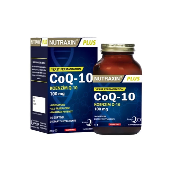 Nutraxin Coq-10  Koenzim Q-10 30 Softgel Kapsül