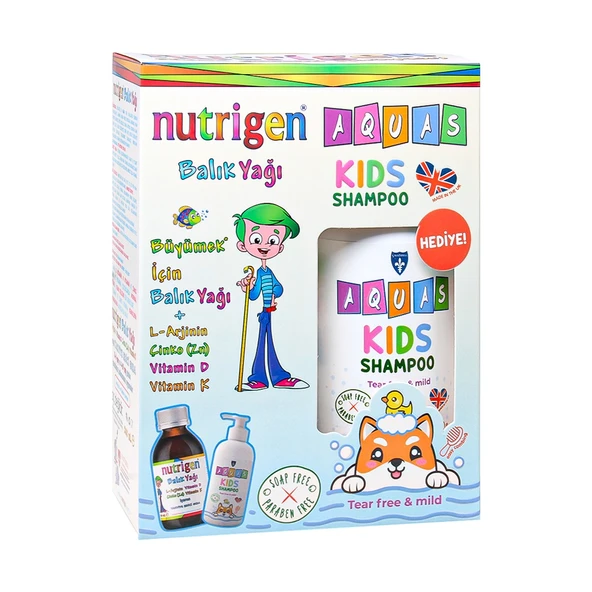 Nutrigen Balık Yağı 200 ml - Aquas Kids Şampuan Hediye -