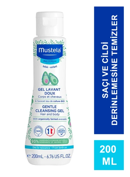 Mustela Gentle Cleansing Gel 200 ml Yenidoğan Bebek Şampuanı