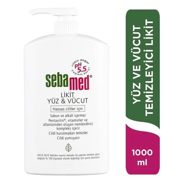 Sebamed Likit Yüz ve Cilt Temizleme Jeli 1000ml