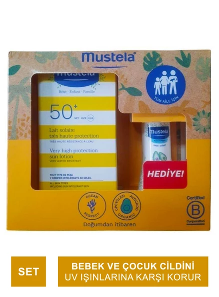 Mustela Very High Protection SPF 50+ Sun Lotion 100 ml - Vücut Losyonu 50ml Hediye -