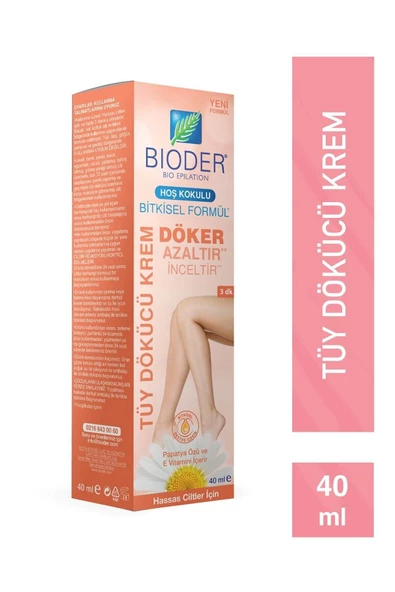 Bioder Hassas Ciltlere Özel Tüy Dökücü Krem 40 ml