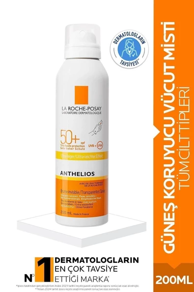 La Roche Posay Anthelios XL Ultra Light Transparan SPF 50+ Spray 200ml