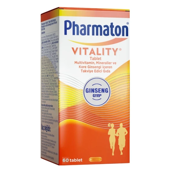 Pharmaton Vitality Multivitamin 60 Tablet - Takviye Edici Gıda