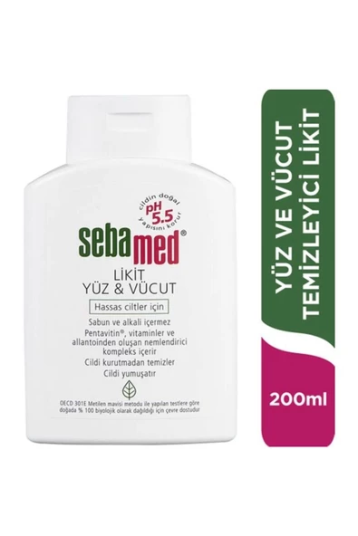 Sebamed Likit Yüz ve Cilt Temizleme Jeli 200ml