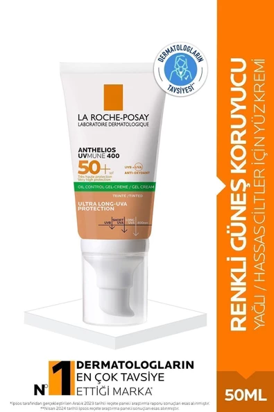 La Roche Posay Anthelios Uvmune 400 Oil Control Renkli Gel Cream SPF 50+ 50 ml