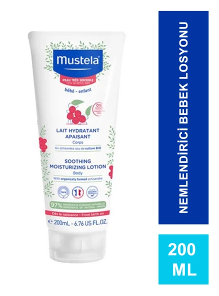 Mustela Soothing Moisturizing Lotion 200 ml Çok Hassas Ciltler İçin Nemlendirici Losyon