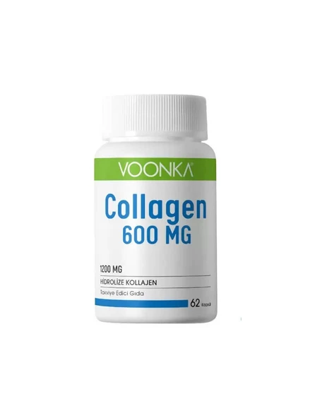 Voonka Collagen 600 Mg Takviye Edici Gıda 62 Kapsül