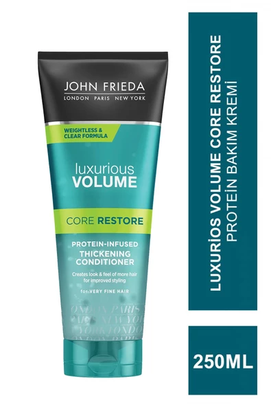 John Frieda Luxurios Volume Core Restore Protein-Infused Clear Conditioner 250 ml Protein Bakım Kremi