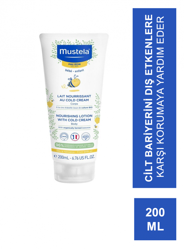 Mustela Nourishing Lotion With Cold Cream Vücut Losyonu 200 ml (S.K.T 08-2026)