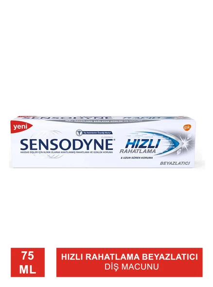 Sensodyne Hızlı Rahatlama  Beyazlatıcı Diş Macunu 75ml ürün görseli