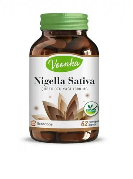Voonka Nigella Sativa Çörekotu Yağı 62 Kapsül