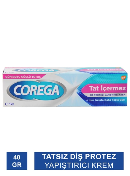 Corega Super Tat İçermez Diş Protezi Yapıştırıcı Krem40gr