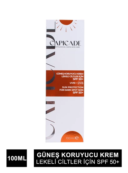 Capicade Güneş Koruyucu Krem Spf 50+ Lekeli Cilt 100 ml