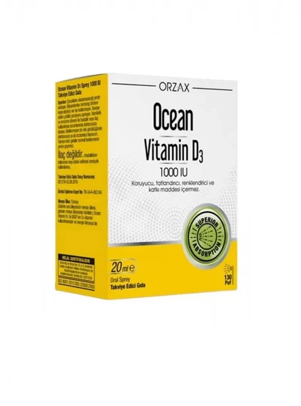 Ocean Vitamin D3 1000 IU20 ML Sprey