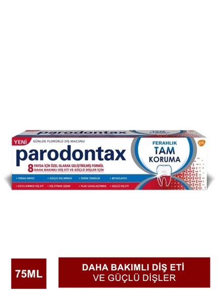 Parodontax Tam Koruma Ferahlık Diş Macunu 75 ml