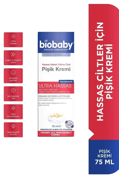 Biobaby Pişik Kremi 75 ml