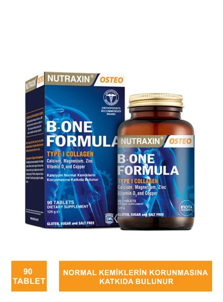 Nutraxin Osteo B-One Formula Kolajen Takviye Edici Gıda 90 Tablet ürün görseli 1