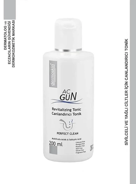 Dermoskin Acnegun Canlandırıcı Tonik 200 ml