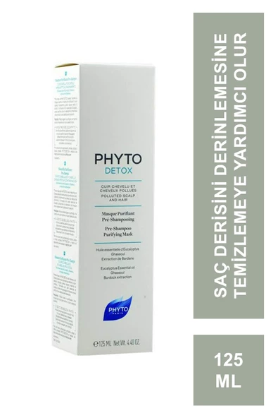 Phyto Phytodetox Şampuan Öncesi Arındırıcı Maske 125 ml