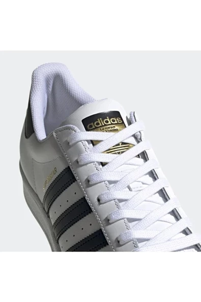 ADİDAS SÜPERSTAR  BEYAZ SİYAH UNİSEX SNEAKER AYAKKABI - 3