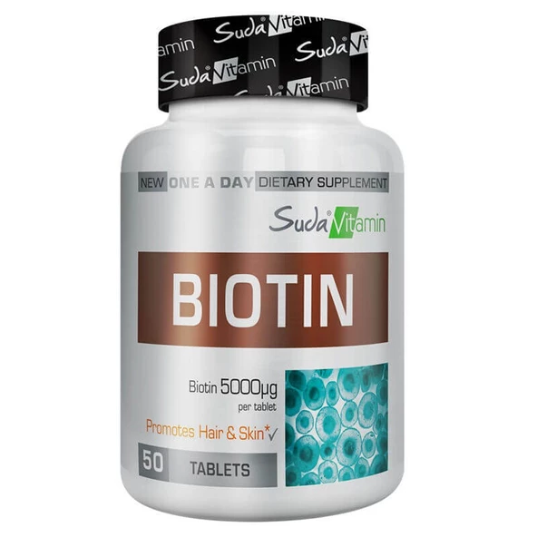 Suda Vitamin Biotin 5000mcg 50 Tablet