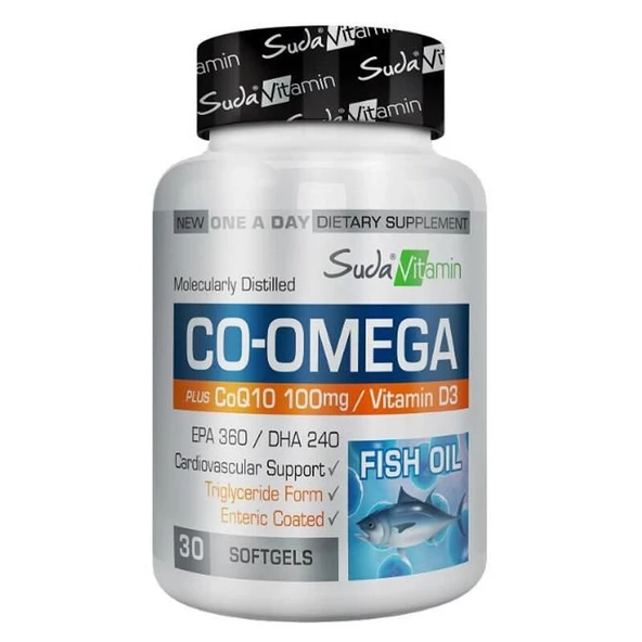 Suda Vitamin Co-Omega Coenzyme Q10 100 mg-30 Yumuşak Kapsül