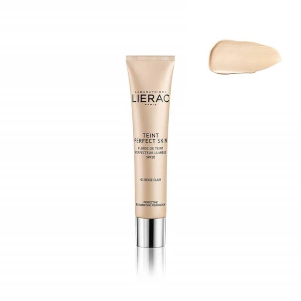 Lierac Teint Perfect Skin Spf20 Aydınlatıcı Fluid Fondöten 30 ml01 Light Beige