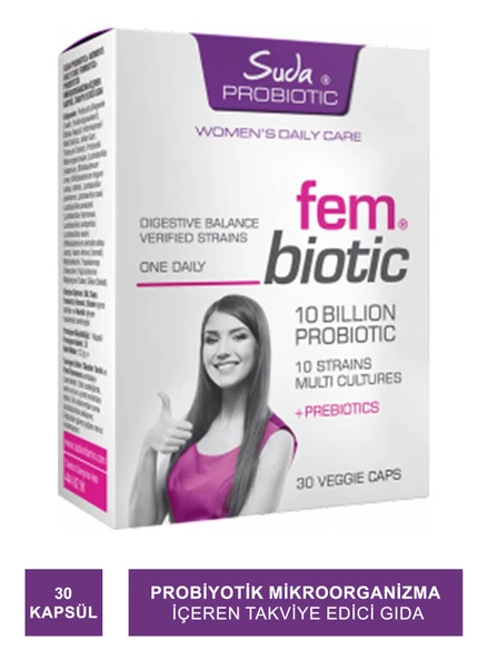 Suda Probiotic Fembiotic 30 Kapsül