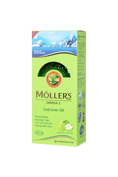 Möller's Omega Şurup Doğal Elma Aromalı 250 ml