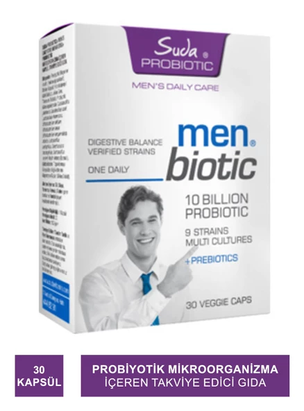 Suda Vitamin Suda Probiotic Men Daily Care Probiotics 30 Kapsül - 1