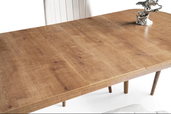 Nisa Açılır MDF Oval Mutfak Masası 70x110 - Resim 7