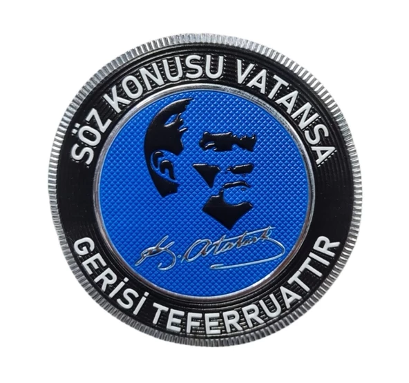 ATATÜRK - SÖZ KONUSU VATANSA   - Arma - TPU Patch ürün görseli
