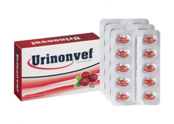 Tab İlaç Urinonvef Cranberry 30 Kapsül