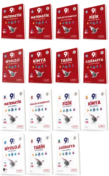 Limit 2025 9. Sınıf Kaf + Soru Bankası Seti 15 Kitap Kitap Güncel Müfredat ürün görseli
