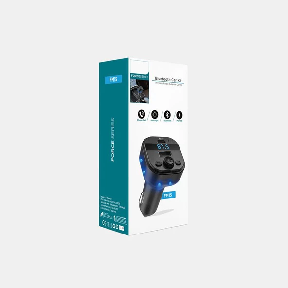 Zuidid FM15 Hızlı Şarj Destekli Bluetooht 5.3 Araç Kiti - FM Transmitter - 2